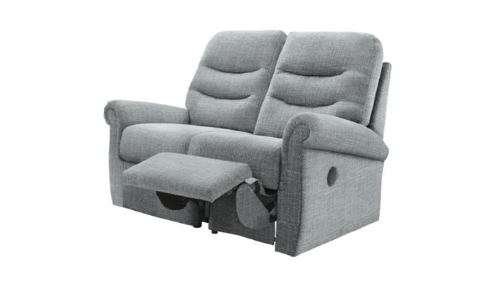G Plan Holmes Fabric 2 Seater Sofa Powered Single Recliner