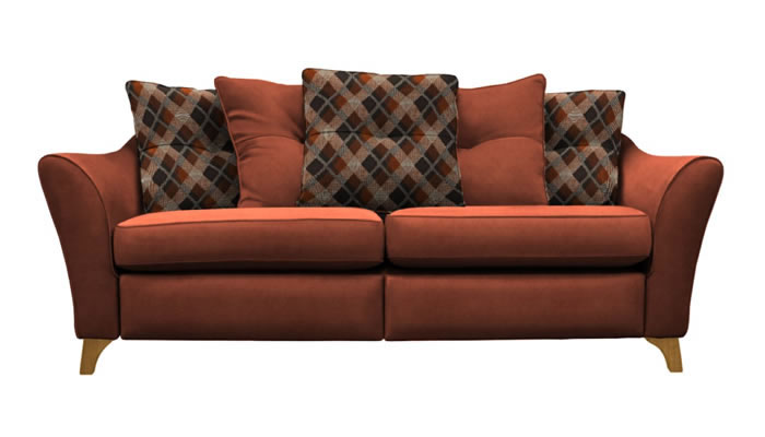 G Plan Hatton Fabric 3 Seater Pillow Back Sofa