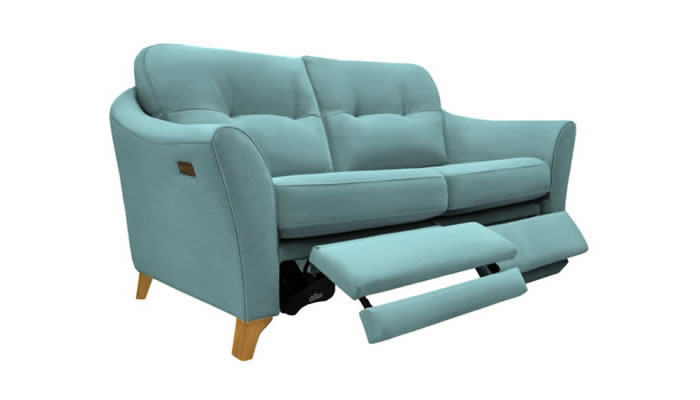 G Plan Hatton Fabric 2 Seater Power Double Footrest
