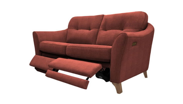 G Plan Hatton Fabric 2 Seater Power Double Footrest