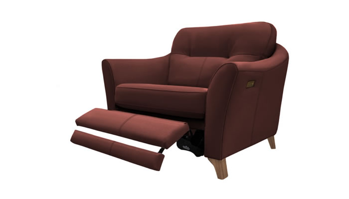 G Plan Hatton Leather Snuggler Chair Power Footrest