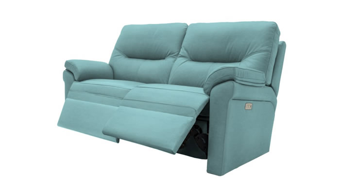 G Plan Seattle Fabric 2 Seater Sofa Double Recliner