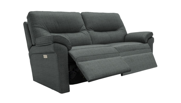 G Plan Seattle Fabric 2.5 Seater Power Sofa Double Recliner