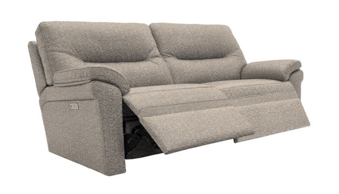 G Plan Seattle Fabric 3 Seater Sofa Double Recliner