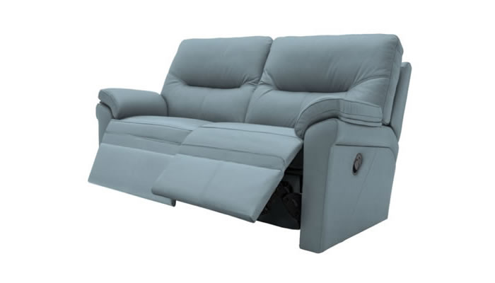 G Plan Seattle Leather 2 Seater Sofa Manual Double Recliner