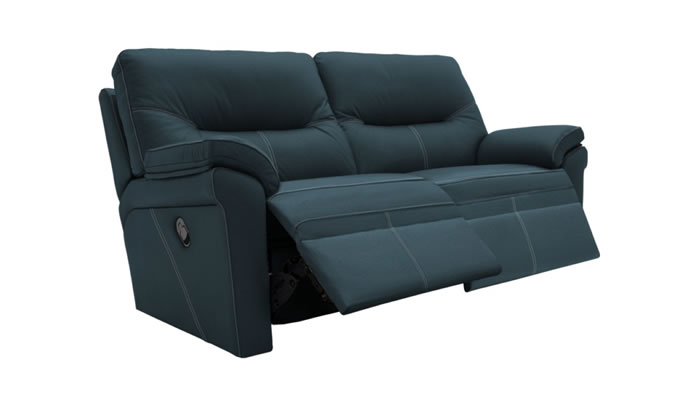 G Plan Seattle Leather 2.5 Seater Sofa Manual Double Recliner