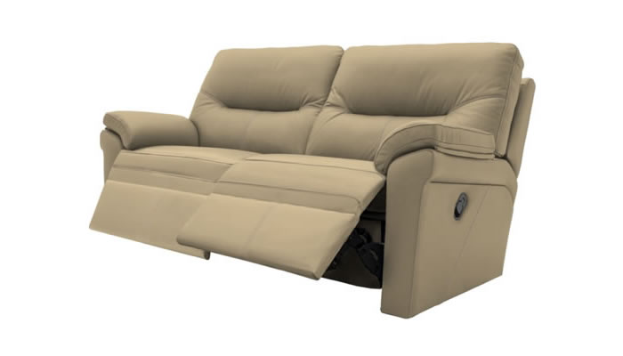 G Plan Seattle Leather 2.5 Seater Sofa Power Double Recliner