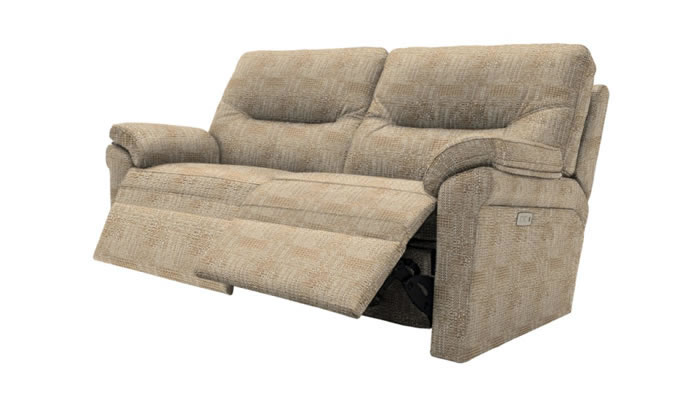 G Plan Seattle Fabric 2.5 Seater Power Double Recliner + Lumbar Support