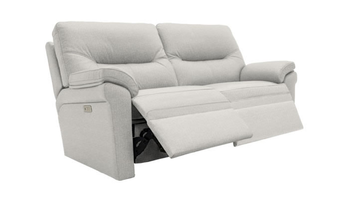 G Plan Seattle Fabric 2.5 Seater Power Double Recliner + Lumbar Support