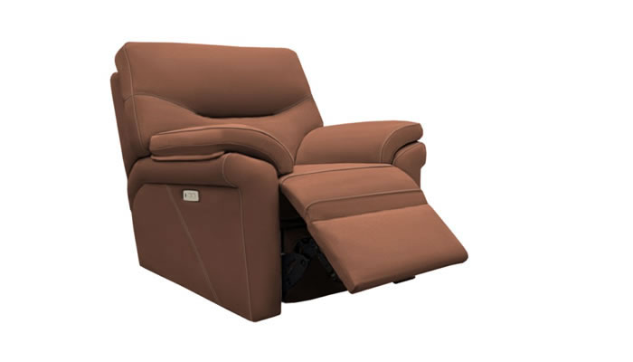 G Plan Seattle Leather Power Recliner with Lumbar Support