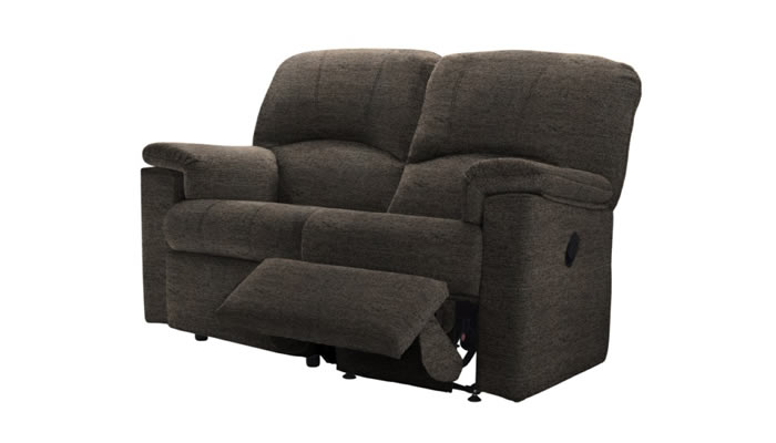 G Plan Chloe Fabric 2 Seater Sofa Single Recliner