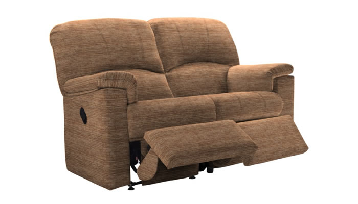 G Plan Chloe Fabric 2 Seater Sofa Double Recliner