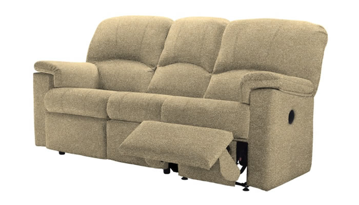 G Plan Chloe Fabric 3 Seater Sofa Single Recliner