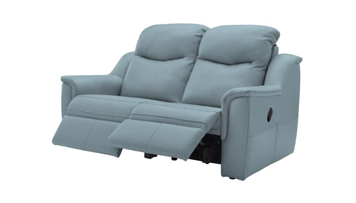 G Plan Firth Leather 2 Seater Sofa Power Double Recliner
