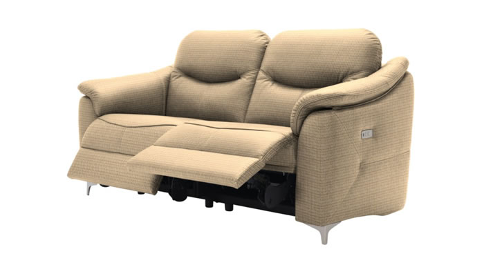 G Plan Jackson Fabric 3 Seater Sofa Power Double Recliner