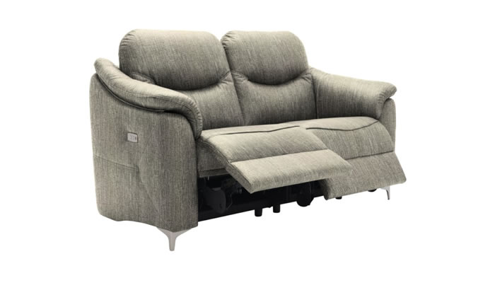 G Plan Jackson Fabric 2 Seater Sofa Power Double Recliner