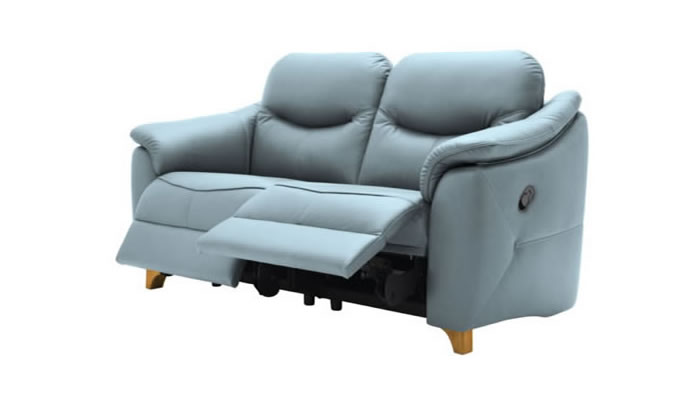 G Plan Jackson Leather 3 Seater Sofa Power Double Recliner