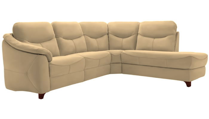 G Plan Jackson Leather Chaise Corner Sofa Manual Recliner