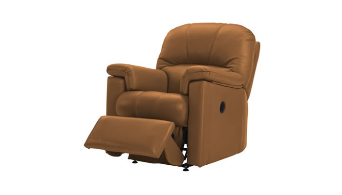 G Plan Chloe Leather Small Chair Power Recliner