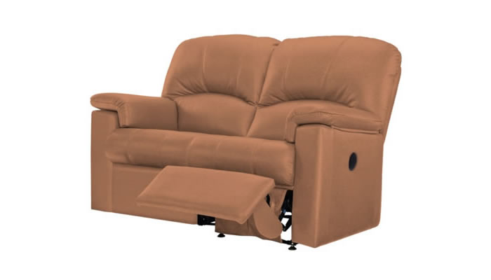 G Plan Chloe Leather 2 Seater Sofa Manual Single Recliner