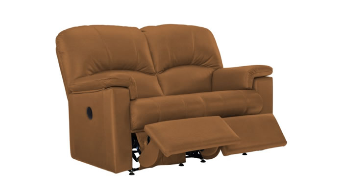 G Plan Chloe Leather 2 Seater Sofa Manual Double Recliner