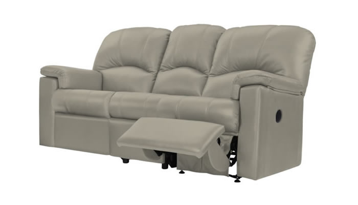 G Plan Chloe Leather 3 Seater Sofa Manual Single Recliner