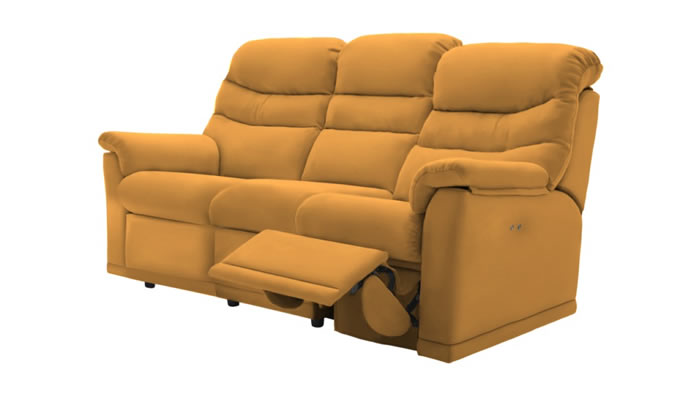 G Plan Malvern Fabric 3 Seater Sofa 3 Cushions Manual Single Recliner
