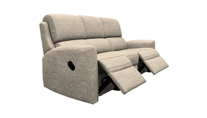 G Plan Hamilton Fabric 3 Seater Sofa Manual Recliner Double