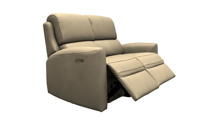 G Plan Hamilton Leather 4 Seater Sofa Manual Double Recliner