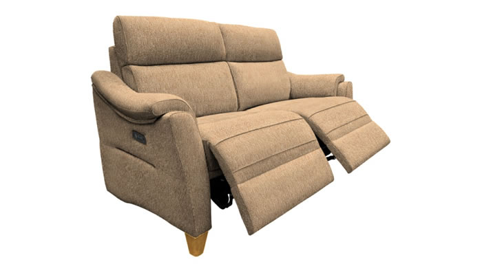 G Plan Hurst Fabric Small Sofa Manual Double Recliner