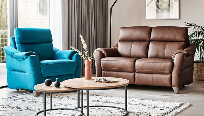 G Plan Hurst Leather Large Sofa