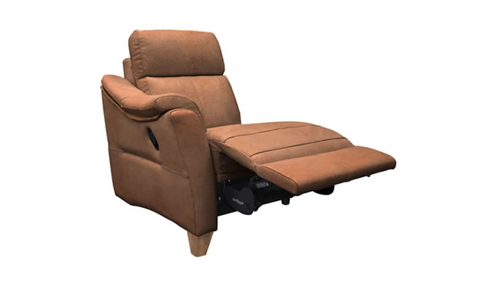 G Plan Hurst Leather Small Unit Manual Recliner