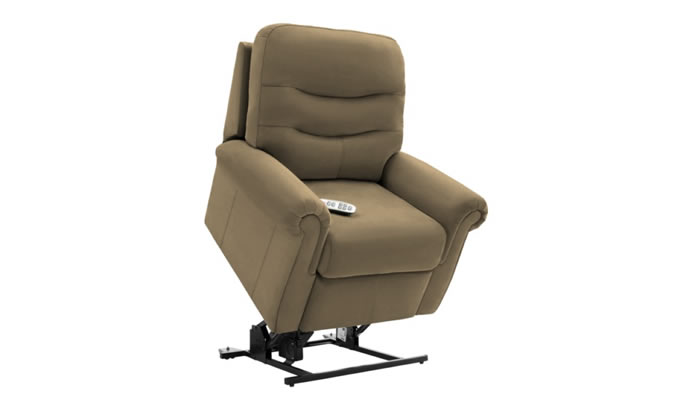 G Plan Holmes Leather Small Chair Dual Elevate Riser Recliner