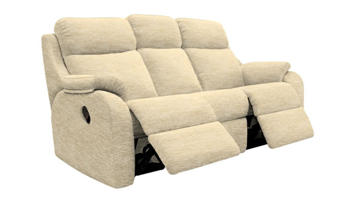 G Plan Kingsbury Fabric 3 Seater Sofa Manual Double Recliner
