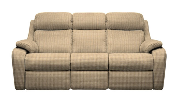 G Plan Kingsbury Fabric 3 Seater Manual DBL Recliner