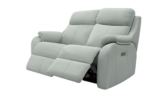 G Plan Kingsbury Leather 2 Seater Sofa Manual Double Recliner