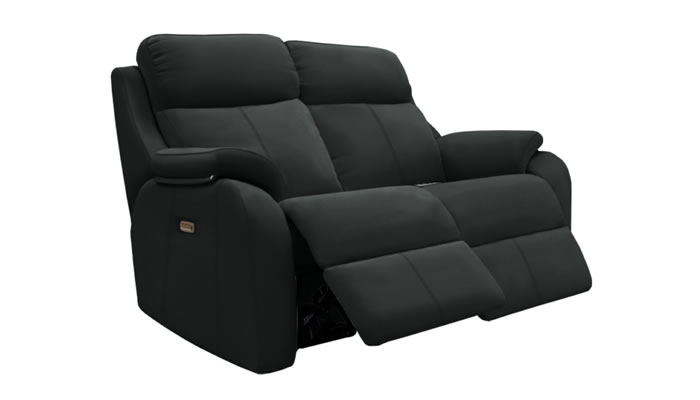 G Plan Kingsbury Leather 2 Seater Sofa Power Double Recliner Headrest Lumbar USB