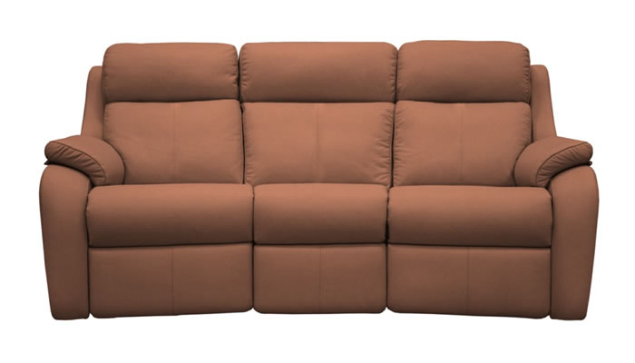 G Plan Kingsbury Leather 3 Seater Curved Sofa