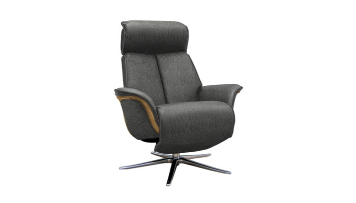 G Plan Oslo Fabric Power Chair Light Veneered Upholstered Sides