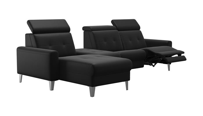 Stressless Anna A1 Leather 3 Seater Power Recliner Center Long Seat