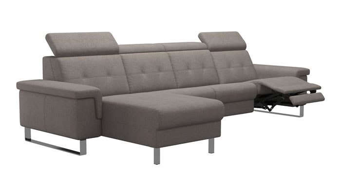Stressless Anna A2 Fabric 4 Seater Sofa Power Recliner Long Seat