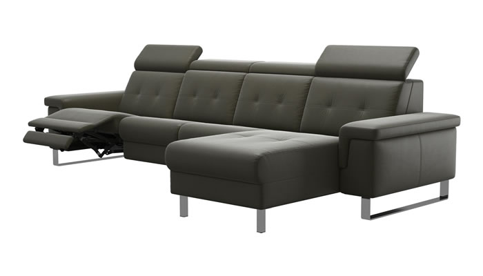 Stressless Anna A2 Leather 4 Seater Sofa Power Recliner Long Seat