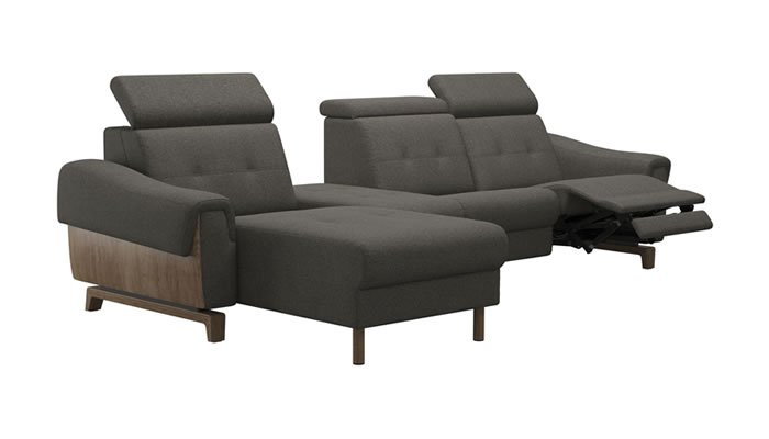 Stressless Anna A3 Fabric 3 Seater Sofa Rower Recliner Long Seat Center