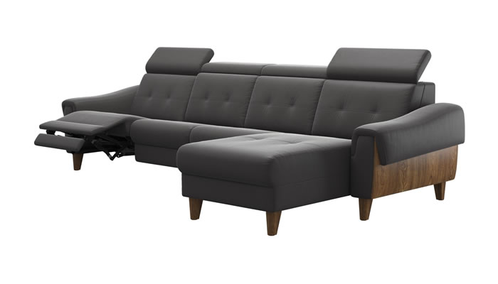 Stressless Anna A3 Leather 4 Seater Sofa Power Recliner Long Seat