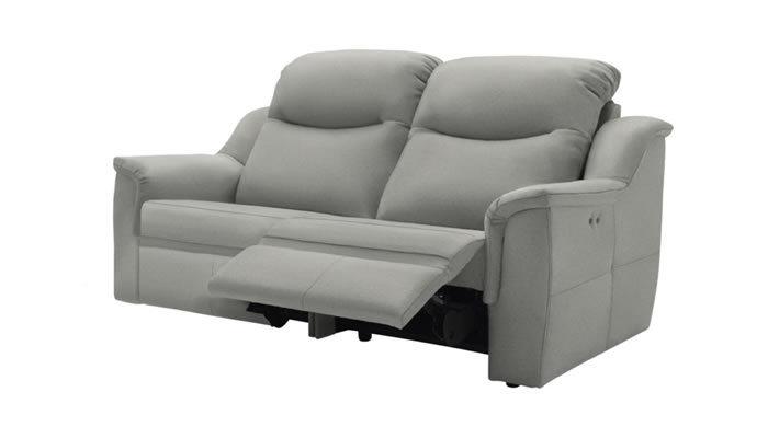 G Plan Firth Leather 3 Seater Sofa Power Single Recliner