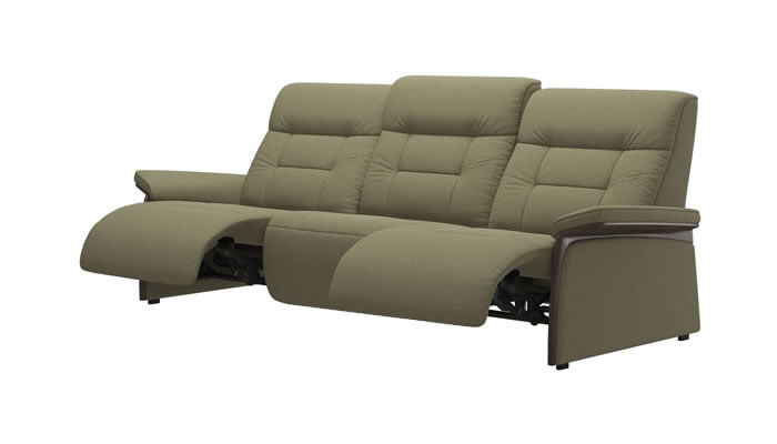Stressless Mary Wood 3 Seater Leather Sofa
